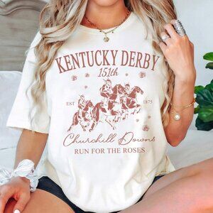 Kentucky Derby Shirt, Horse Racing Shirt, Chinoiserie Toile De Jouy Pattern Tee